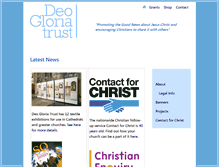 Tablet Screenshot of deo-gloria.co.uk